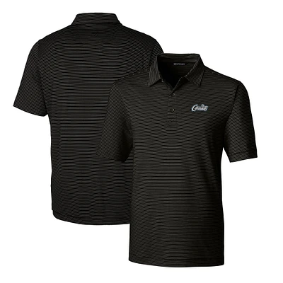 Men's Cutter & Buck Black UCF Knights Citronaut Logo Big Tall DryTec Forge Pencil Stripe Stretch Polo