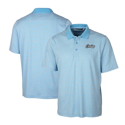 Men's Cutter & Buck Light Blue UCF Knights Citronaut Logo Big Tall DryTec Forge Tonal Stripe Stretch Polo