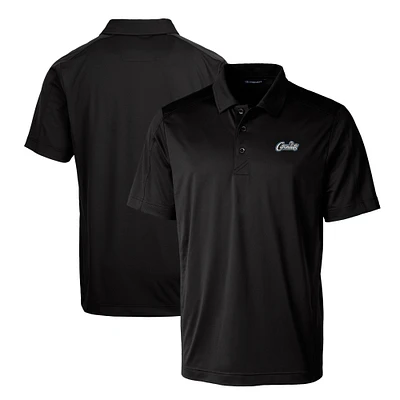 Men's Cutter & Buck Black UCF Knights Citronaut Logo Big Tall DryTec Prospect Textured Stretch Polo