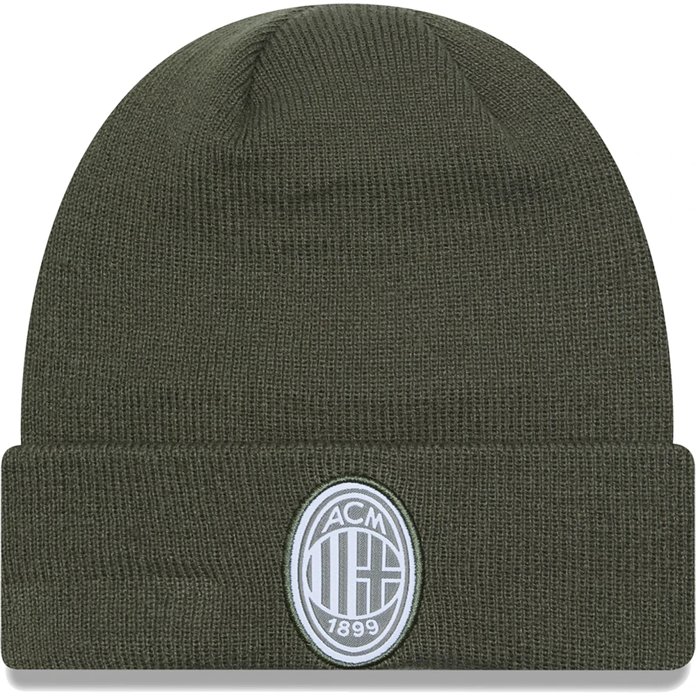 Men's New Era Green AC Milan Seasonal Cuffed Knit Hat