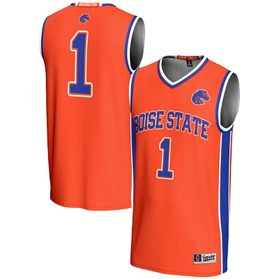 Men's GameDay Greats #1 Orange Boise State Broncos Lightweight Basketball Jersey