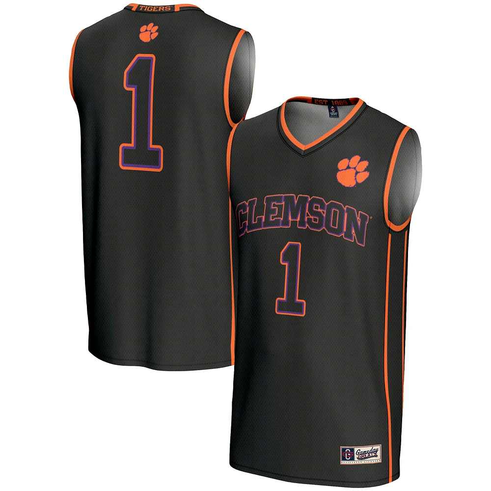 Men's GameDay Greats #1 Clemson Tigers Lightweight Basketball Jersey