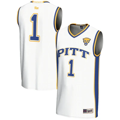 Men's GameDay Greats #1 White Pitt Panthers Lightweight Basketball Jersey