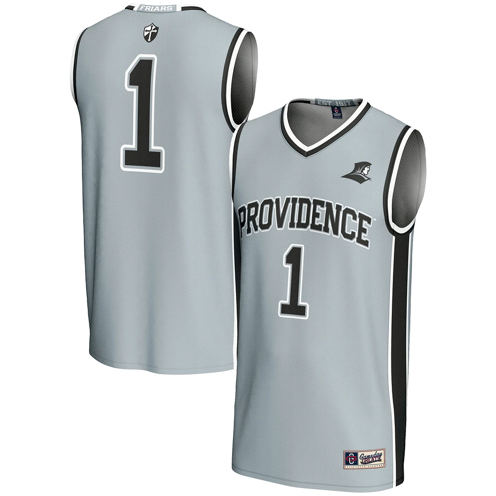 Men's GameDay Greats #1 Silver Providence Friars Lightweight Basketball Jersey