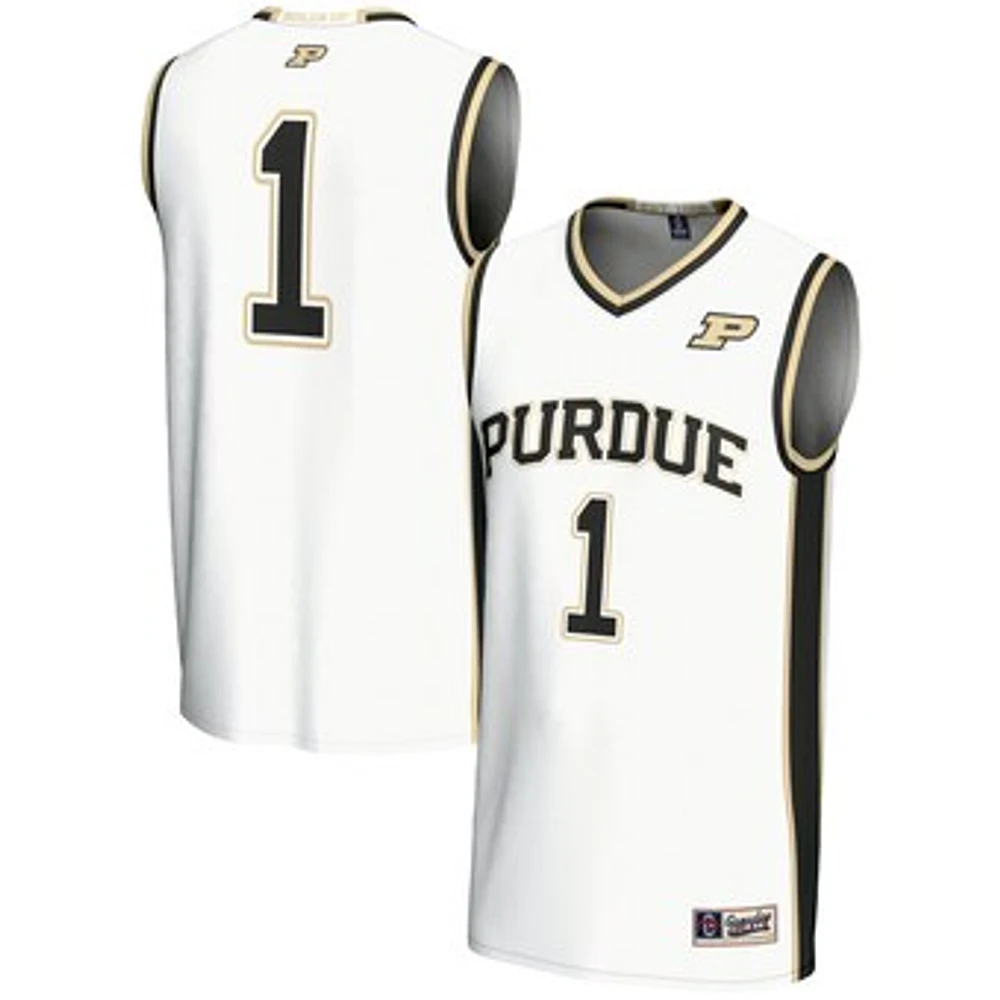 Men's GameDay Greats #1 White Purdue Boilermakers Lightweight Basketball Jersey