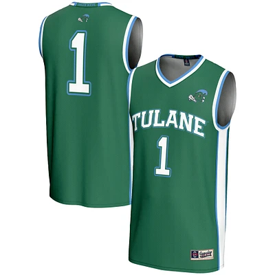 Men's GameDay Greats #1 Green Tulane Wave Lightweight Basketball Jersey