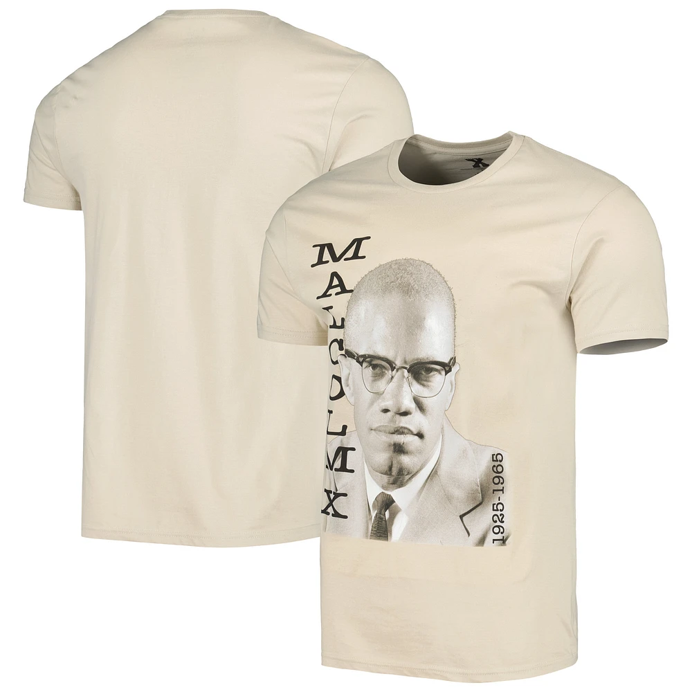 Unisex Natural Malcolm X Graphic T-Shirt