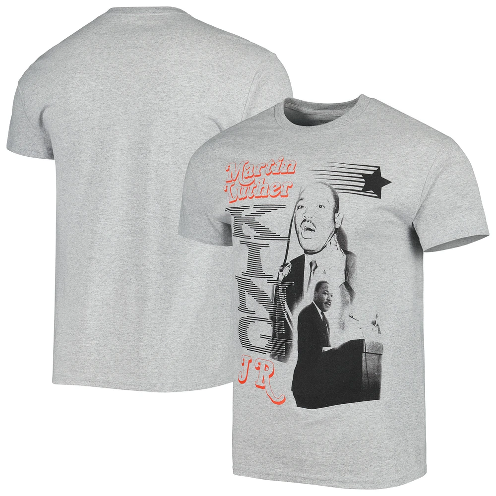 Unisex Gray Martin Luther King Jr. Graphic T-Shirt