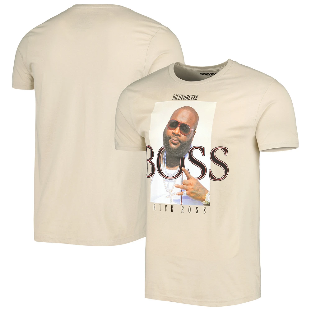 Unisex Tan Rick Ross Graphic T-Shirt
