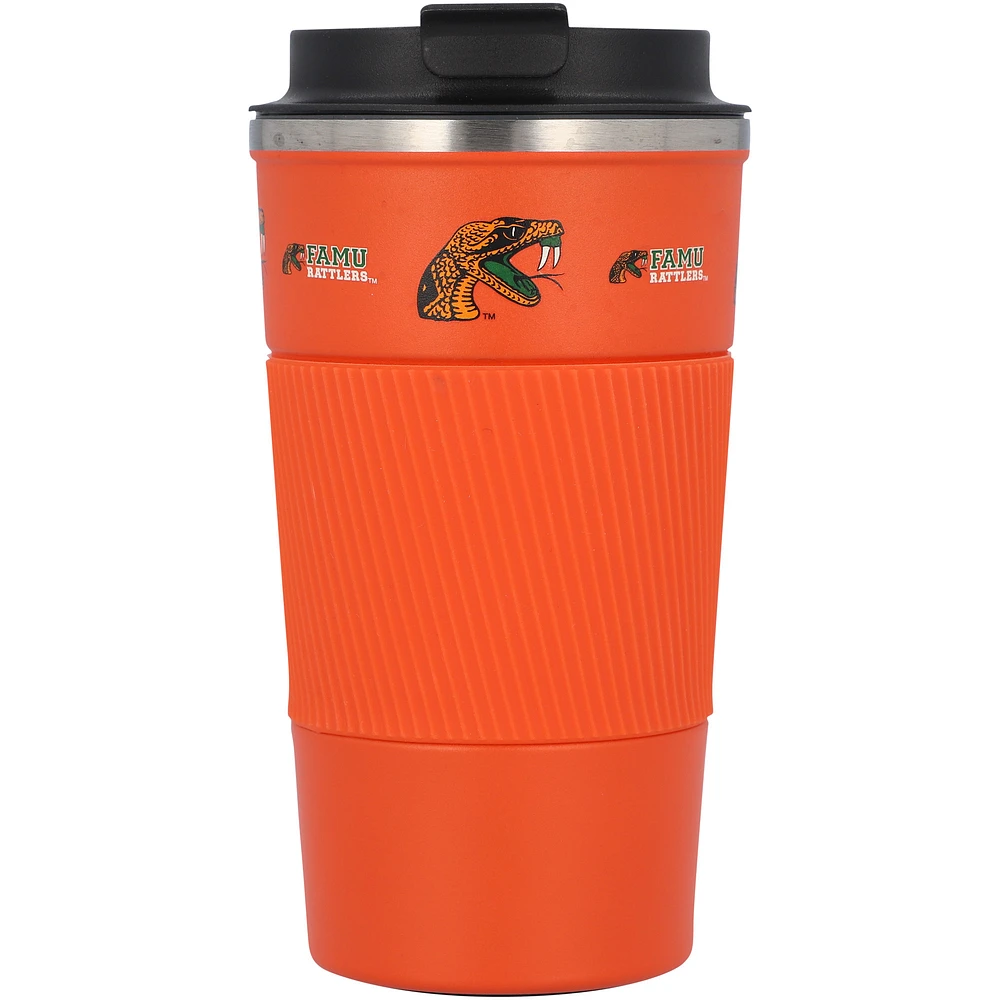 Florida A&M Rattlers 18oz Coffee Tumbler with Silicone Grip