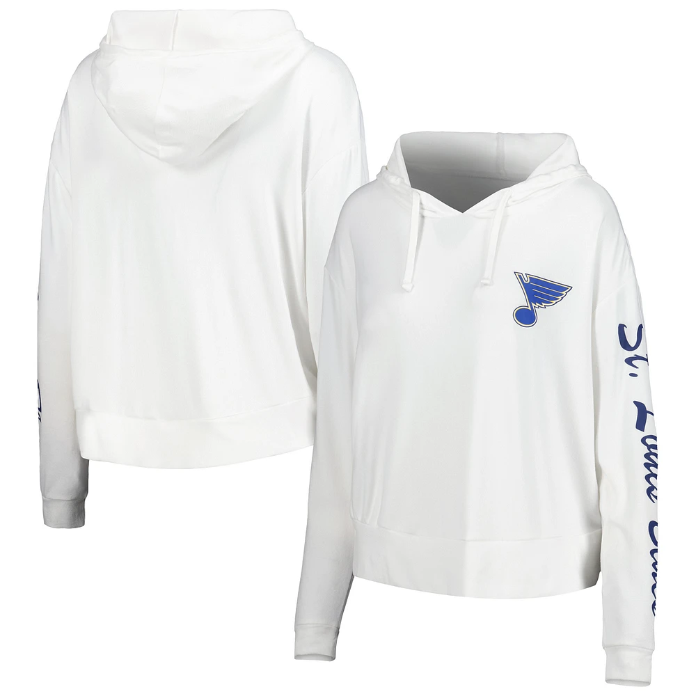 Women's Concepts Sport Cream St. Louis Blues Accord Hacci Long Sleeve Hoodie Top