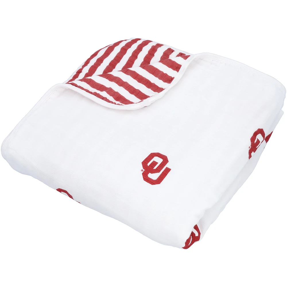 Infant Three Little Anchors Oklahoma Sooners 47" x 47" Muslin 4-Layer Blanket
