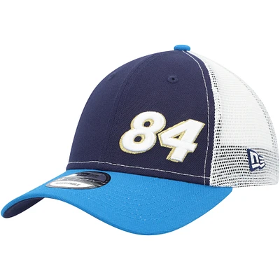 Men's New Era Navy/Blue Jimmie Johnson 9FORTY Trucker Adjustable Snapback Hat