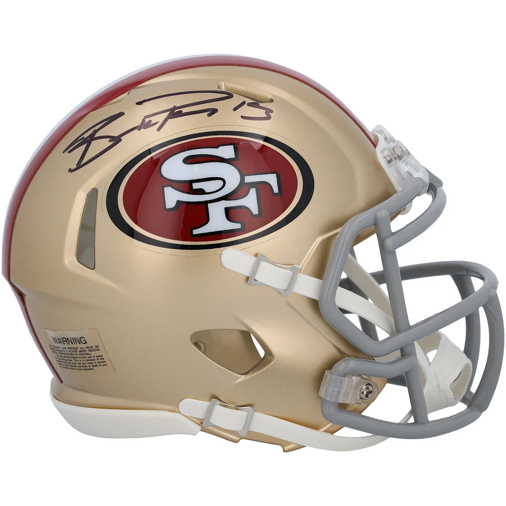 Brock Purdy San Francisco 49ers Autographed Riddell Speed Mini Helmet