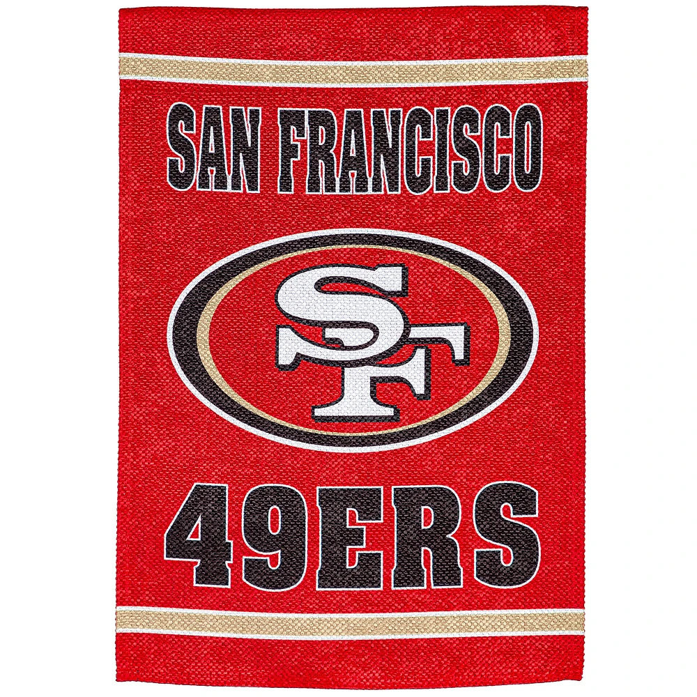 San Francisco 49ers 28" x 44" Double-Sided Embossed Suede House Flag