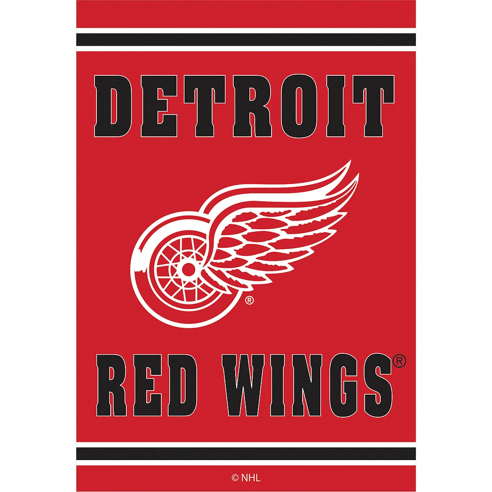 Detroit Red Wings 28" x 44" Double-Sided Embossed Suede House Flag