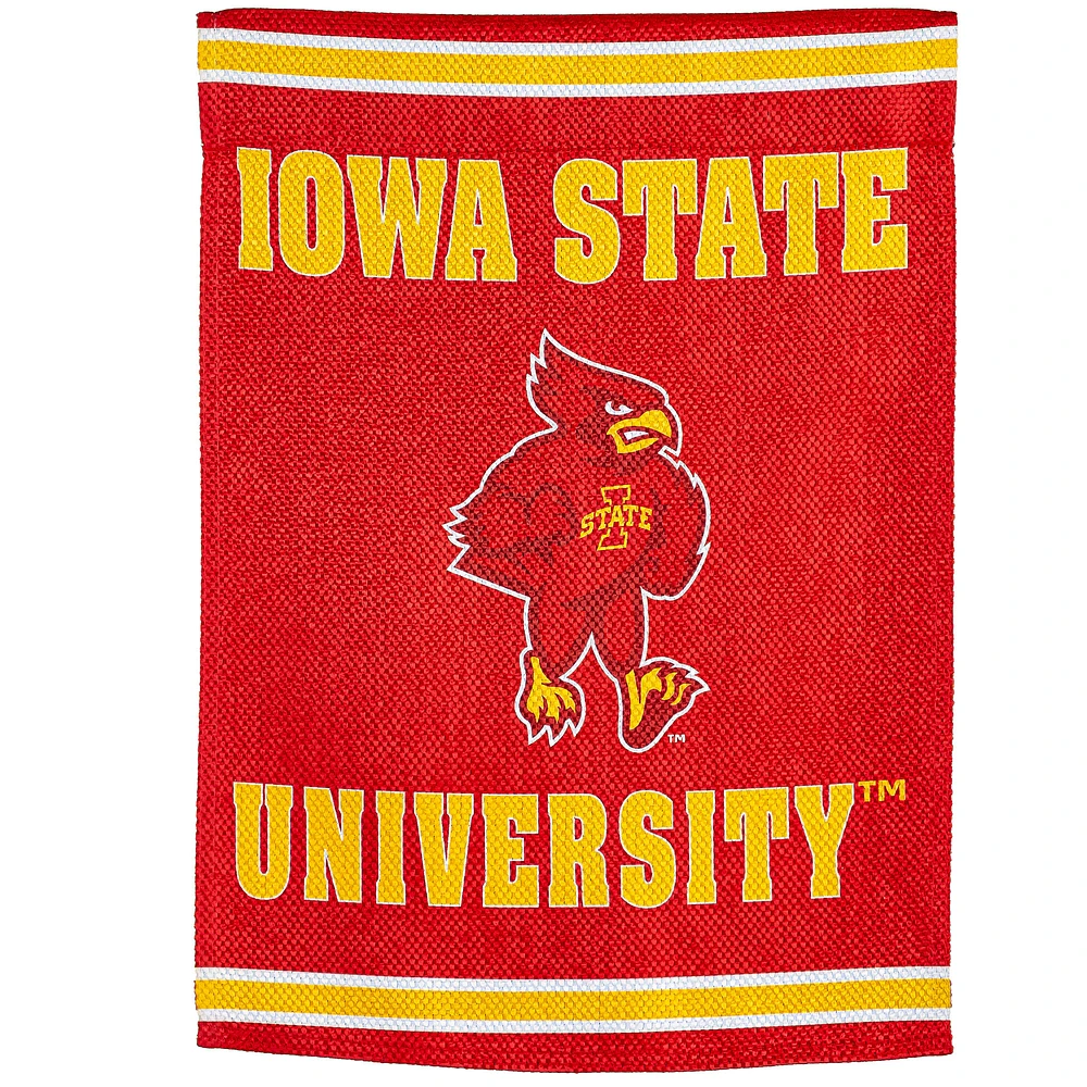 Iowa State Cyclones 28" x 44" Double-Sided Embossed Suede House Flag