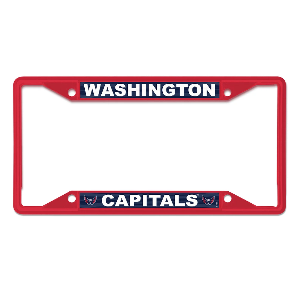 WinCraft Washington Capitals Chrome Colored License Plate Frame