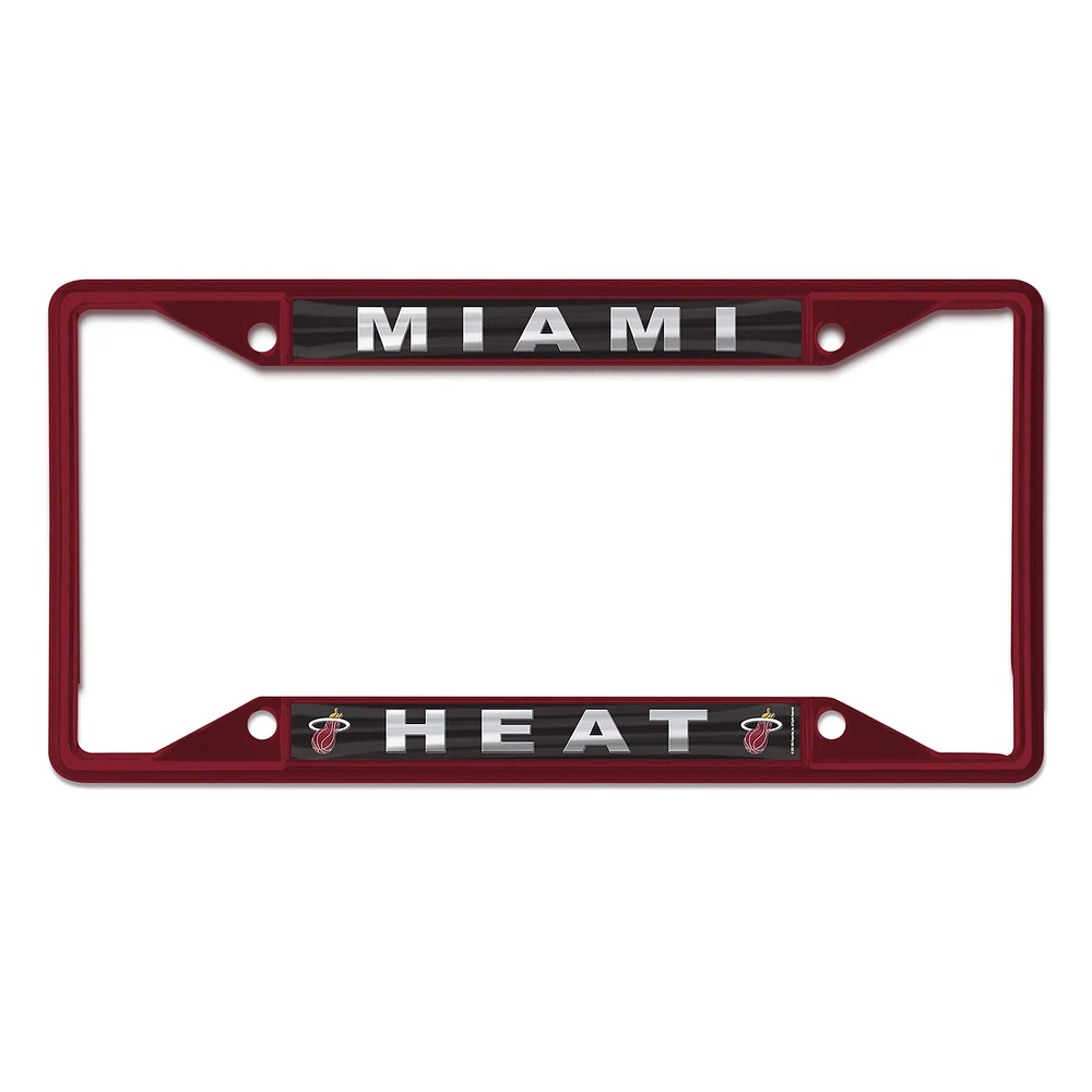 WinCraft Miami Heat Chrome Color License Plate Frame