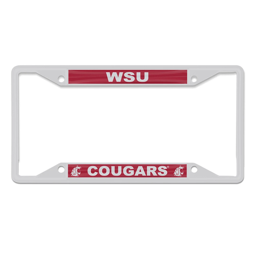WinCraft Washington State Cougars Chrome Color License Plate Frame