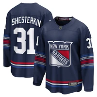 Men's Fanatics Igor Shesterkin Navy New York Rangers Breakaway Jersey