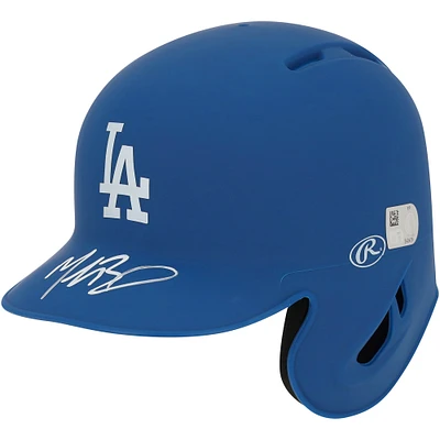 Mookie Betts Los Angeles Dodgers Autographed Rawlings Matte Mini Batting Helmet