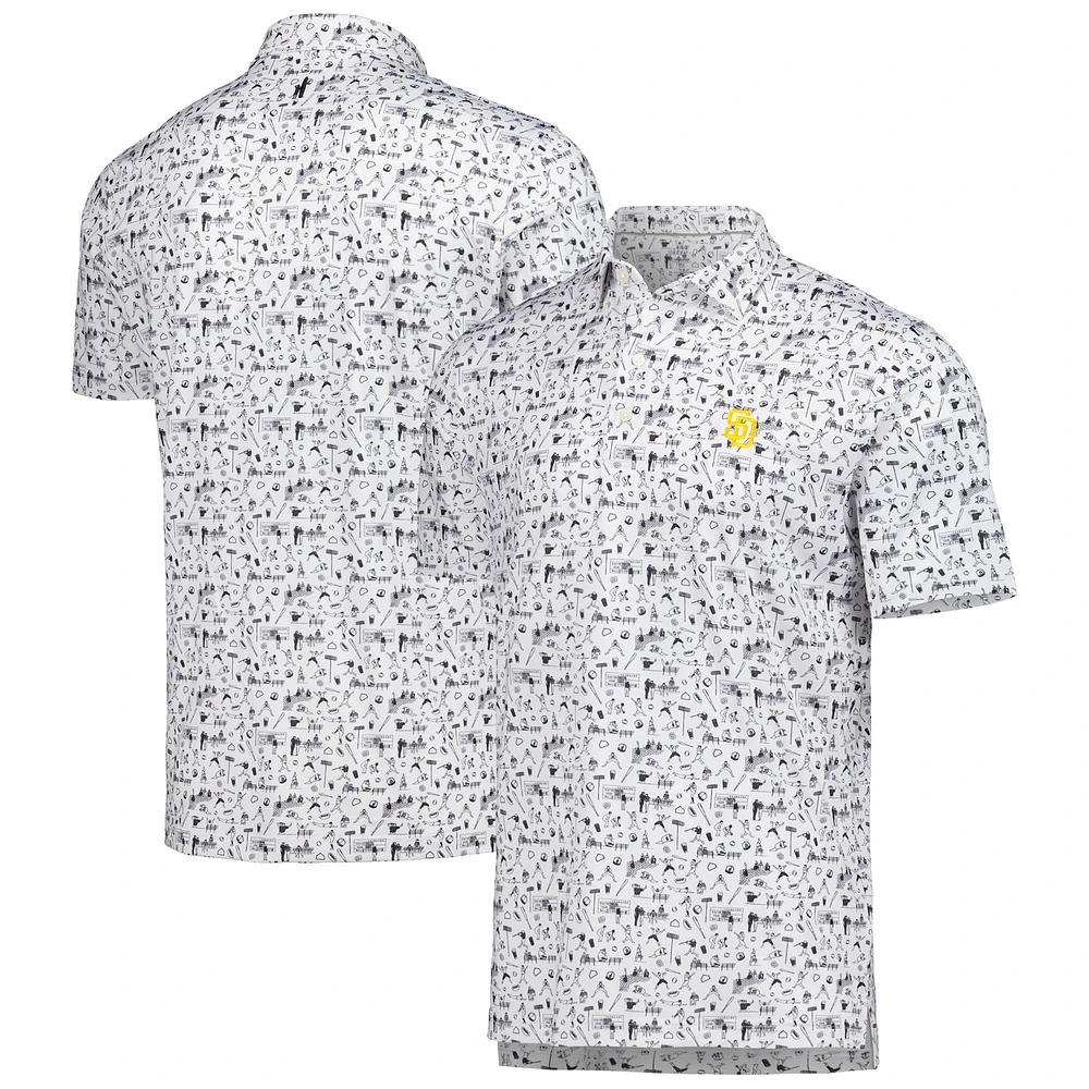 Men's johnnie-O Black San Diego Padres Ballpark Polo