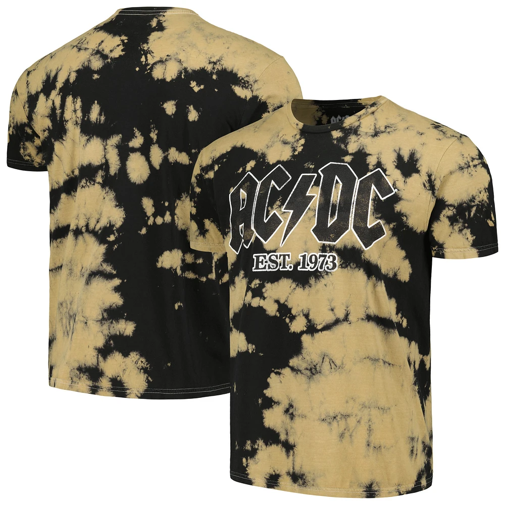 Men's Tan AC/DC Est. 1973 Washed Graphic T-Shirt