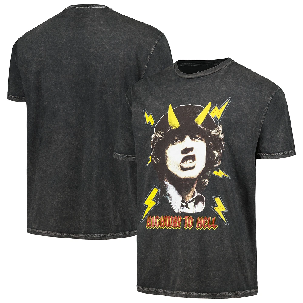 Men's Black AC/DC Highway to Hell Washed Graphic T-Shirt