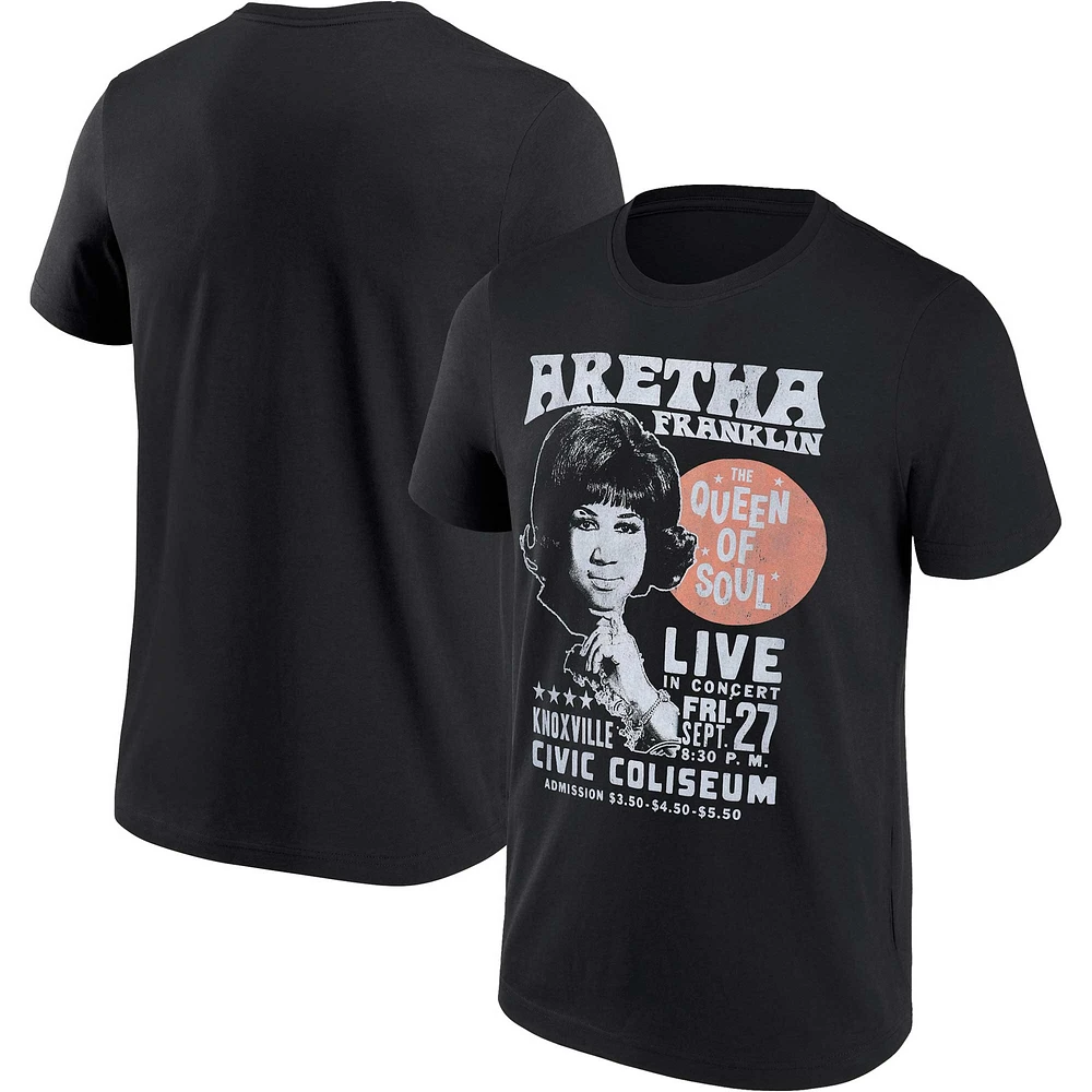 Men's Black Aretha Franklin Graphic T-Shirt
