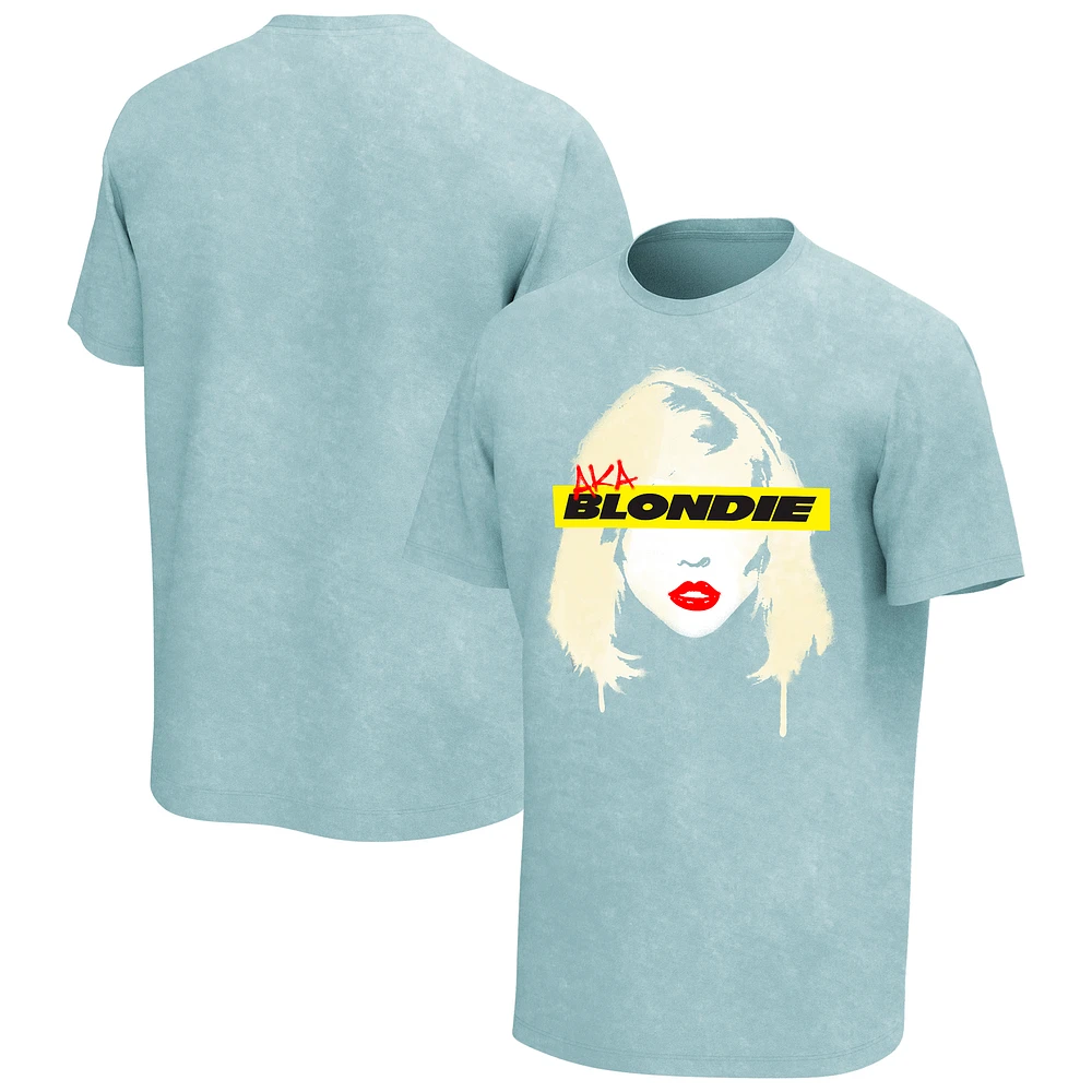 Men's Light Green Blondie Spray Washed Graphic T-Shirt