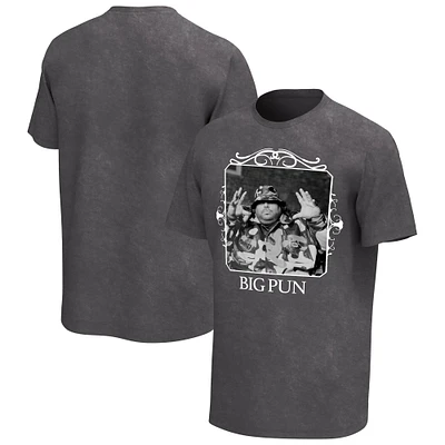 Men's Charcoal Big Pun Frame Washed Graphic T-Shirt