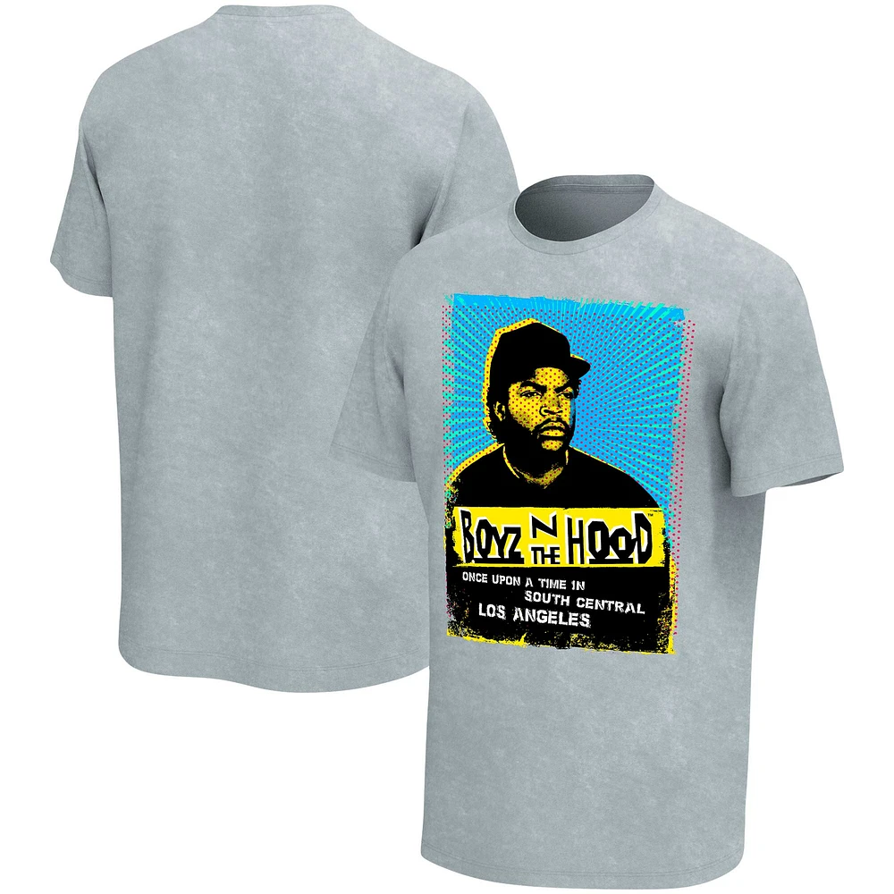 Men's Gray Boyz n the Hood Once Upon Washed Graphic T-Shirt