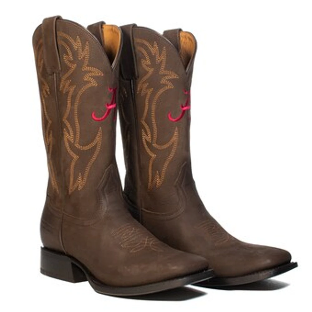 Men's Brown Alabama Crimson Tide Western Boots