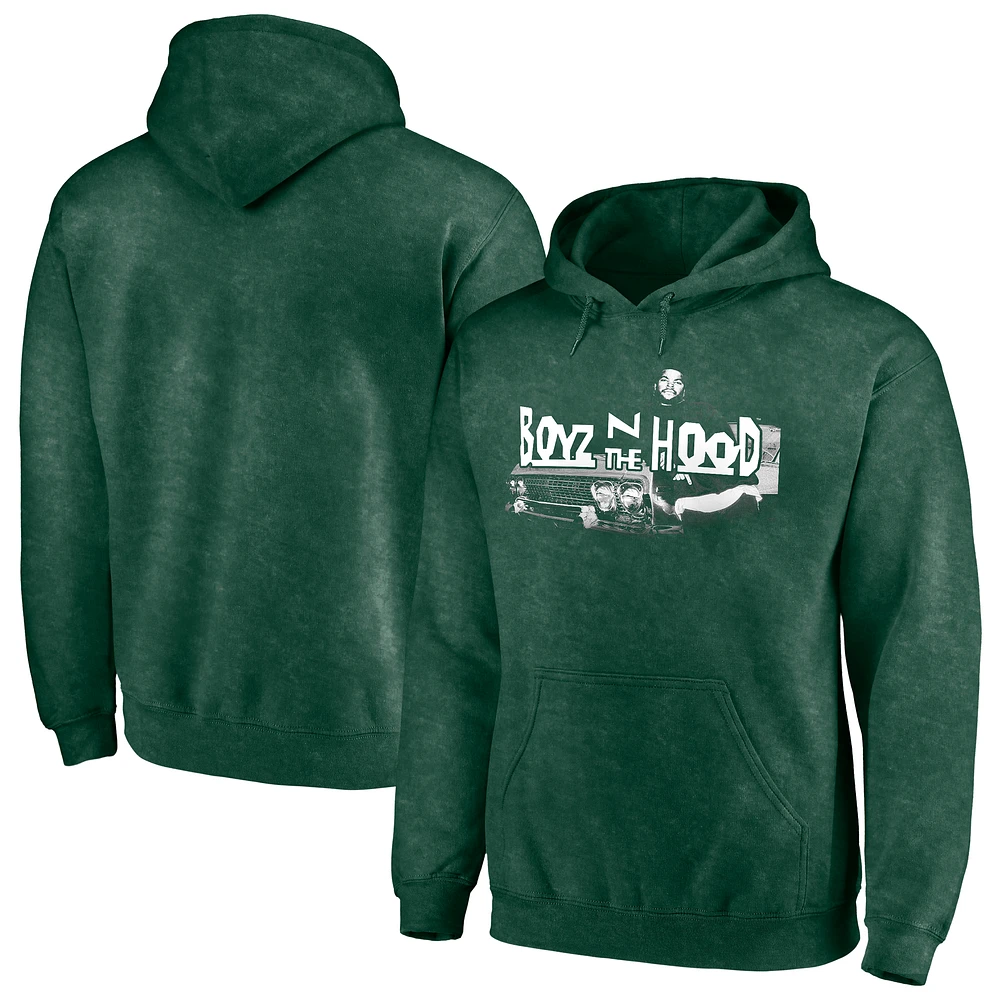 Men's Green Boyz n the Hood Car Lean Washed Pullover Hoodie
