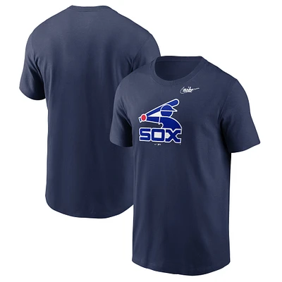Men's Nike Navy Chicago White Sox Cooperstown Collection Logo T-Shirt