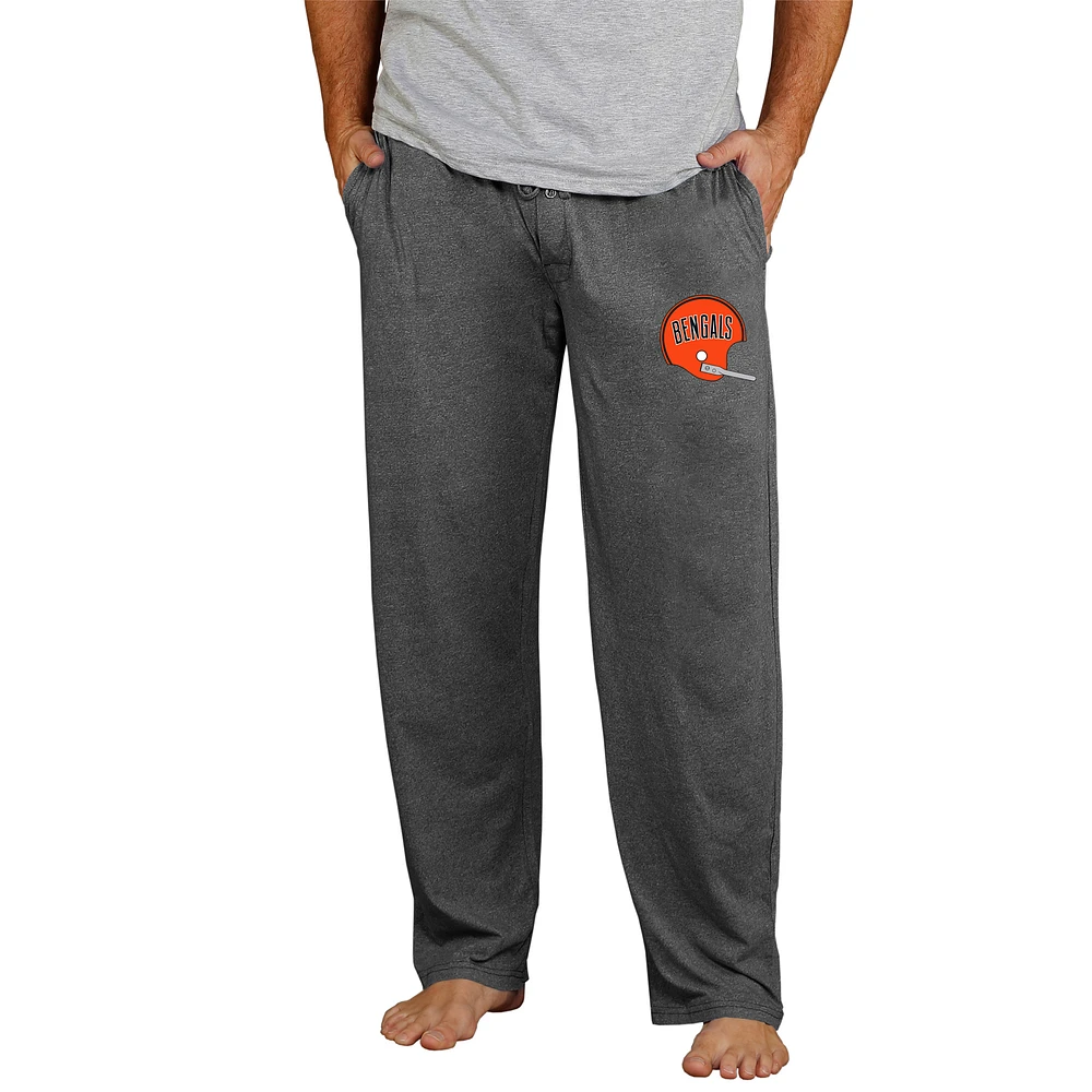 Men's Concepts Sport Charcoal Cincinnati Bengals Retro Quest Knit Pants
