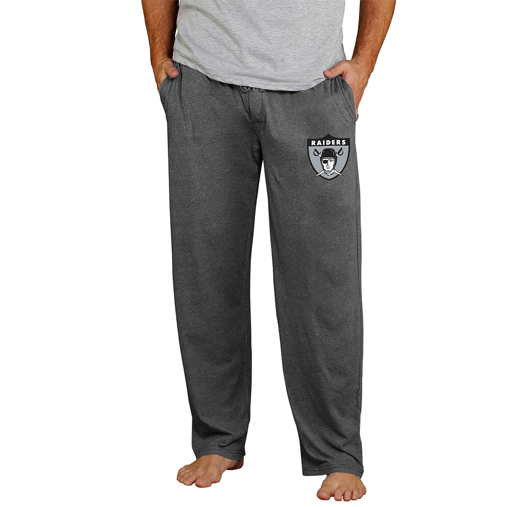Men's Concepts Sport Charcoal Las Vegas Raiders Retro Quest Knit Pants