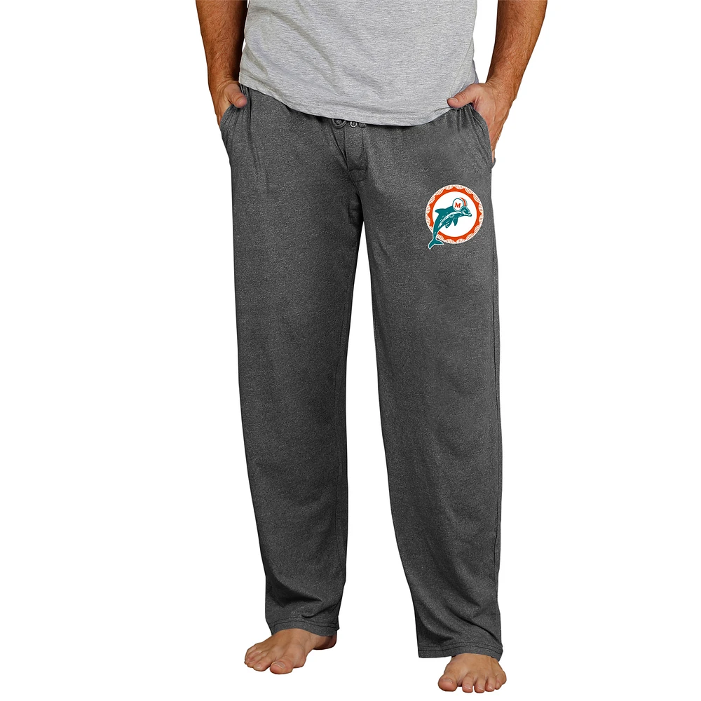 Men's Concepts Sport Charcoal Miami Dolphins Retro Quest Knit Pants