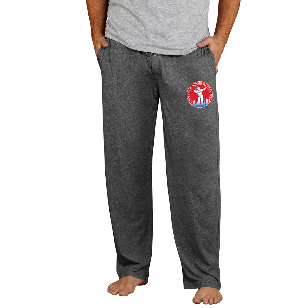 Men's Concepts Sport Charcoal New York Giants Retro Quest Knit Pants