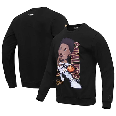 Men's Pro Standard Donovan Mitchell Black Cleveland Cavaliers Avatar Pullover Sweatshirt