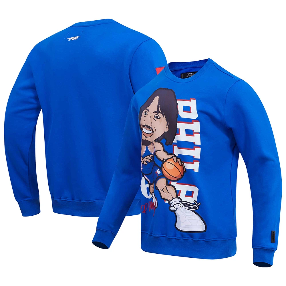 Men's Pro Standard Tyrese Maxey Royal Philadelphia 76ers Avatar Pullover Sweatshirt