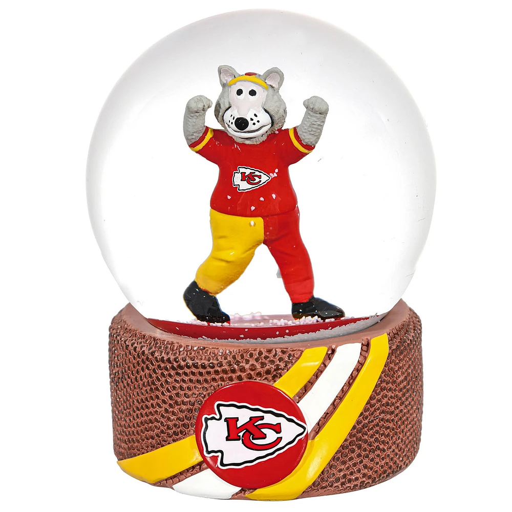 Kansas City Chiefs 100mm Mascot Glass Water Globe