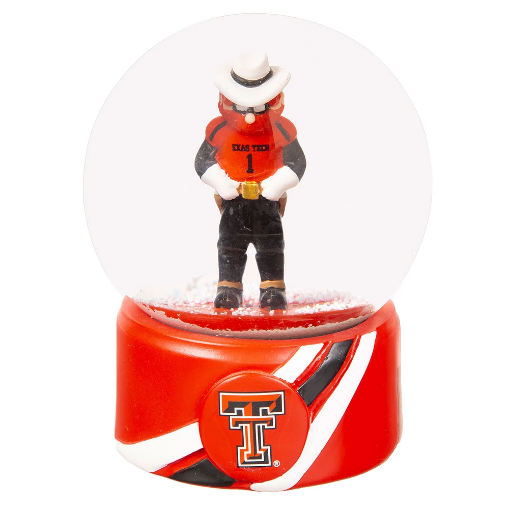 Texas Tech Red Raiders 100mm Mascot Glass Water Globe