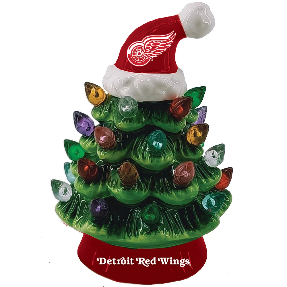 Detroit Red Wings 8" Light Up Ceramic LED Christmas Tree
