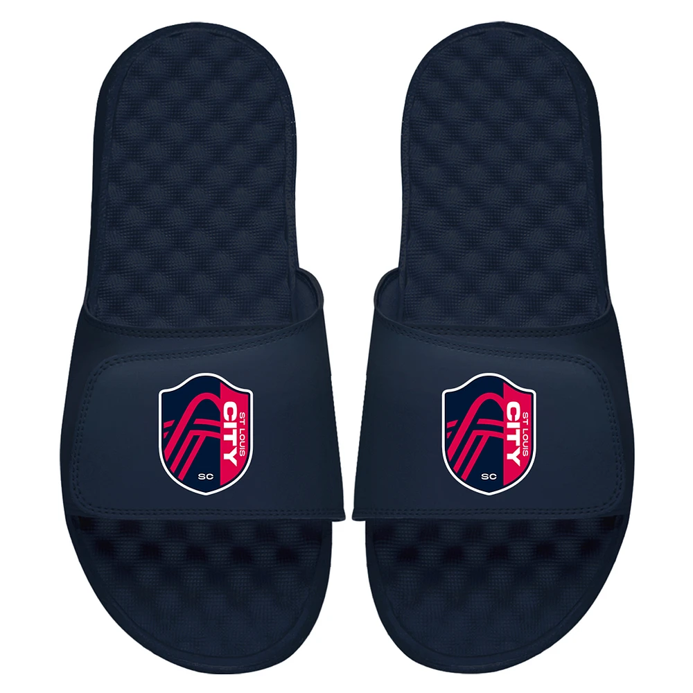 Men's ISlide Navy St. Louis City SC Primary Logo Slide Sandals