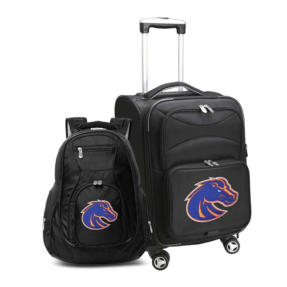 MOJO Black Boise State Broncos Softside Carry-On & Backpack Set