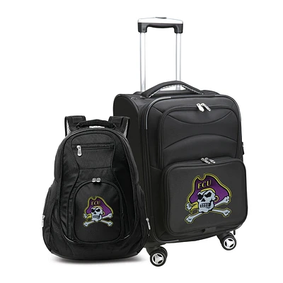 MOJO Black ECU Pirates Softside Carry-On & Backpack Set