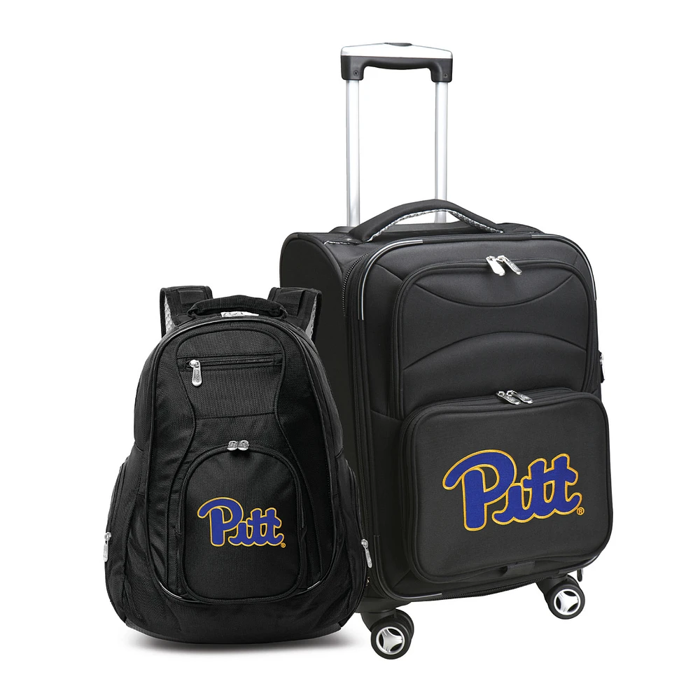 MOJO Black Pitt Panthers Softside Carry-On & Backpack Set