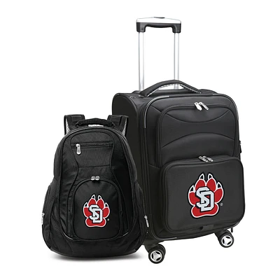 MOJO Black South Dakota Coyotes Softside Carry-On & Backpack Set